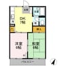 コーポ照田 2DKの間取り