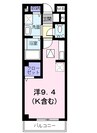 リフティー松ヶ端 1Rの間取り