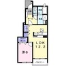 マナ　マルベリーＢ 1LDKの間取り