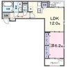 カーサ・ソレイユ　Ｂ 1LDKの間取り