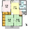 プレジール大前　A 3DKの間取り