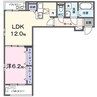 カーサ・ソレイユ　Ｂ 1LDKの間取り