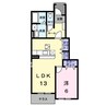 コントラーダＡ 1LDKの間取り