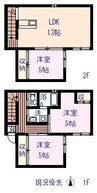 サンライト南本庄 3LDKの間取り