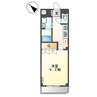 サンラヴィアン 1Kの間取り