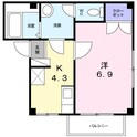 アムール・ｆの間取図