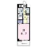 グリシナ 1Kの間取り