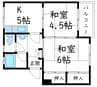 コンフォート瀬戸 2Kの間取り