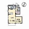 ウィンディアライフ若葉A棟 1LDKの間取り