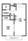 山根ハイツ 1LDKの間取り