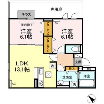 間取図 エコール草戸