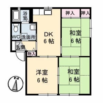間取図 トリニータ C棟