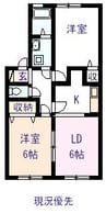 メモリーズホームB 2LDKの間取り