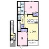 ブルックインパクトB 2LDKの間取り