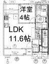マルヴィナ 1LDK+Sの間取り