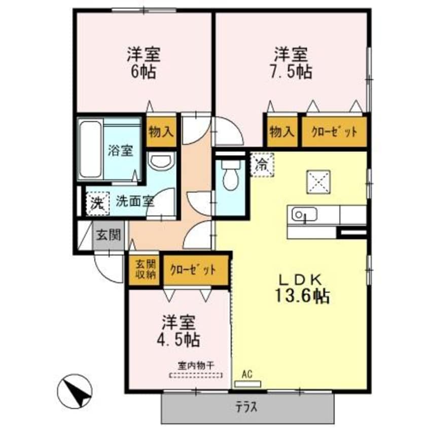 間取図 グランドール C