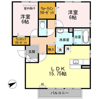 間取図 サザンリーフ新涯