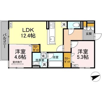 間取図 D-residence東手城