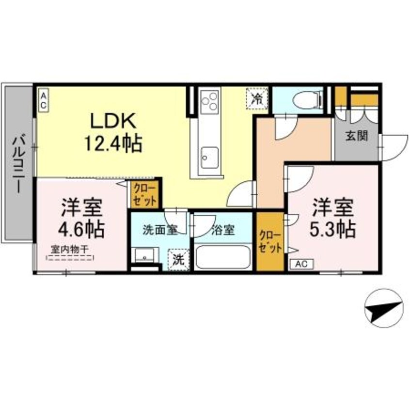 間取図 D-residence東手城