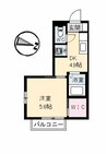 メゾンアメニティ槙原A棟 1DKの間取り