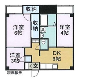 間取図 ヴィラナリー水呑1