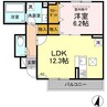 杜 セゾン 1LDKの間取り
