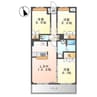 サンガーデン曙 3LDKの間取り