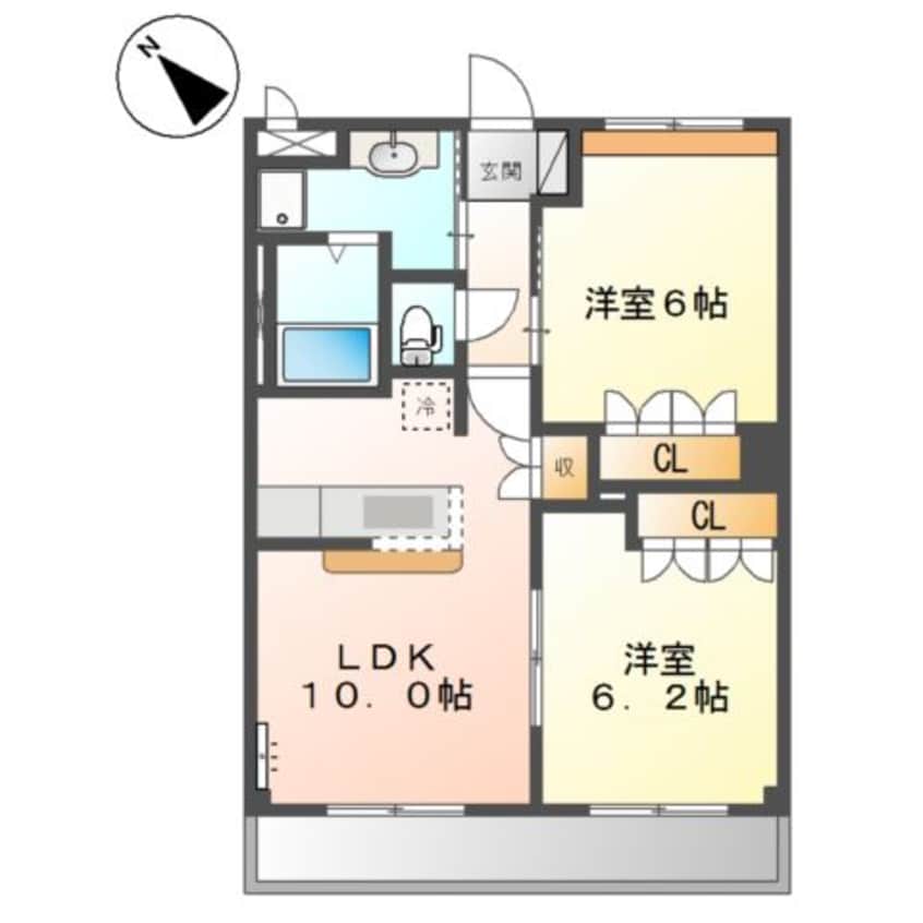 間取図 フリーデン