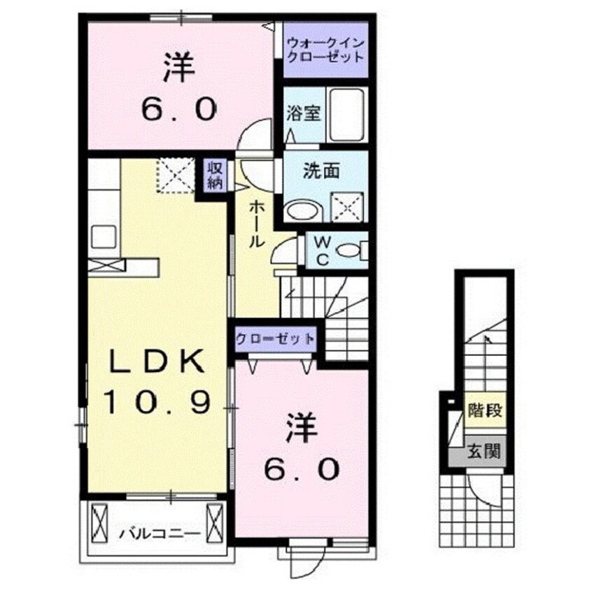 間取図 オルトシアＡ