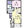 フォルトゥーナＡ 1LDKの間取り
