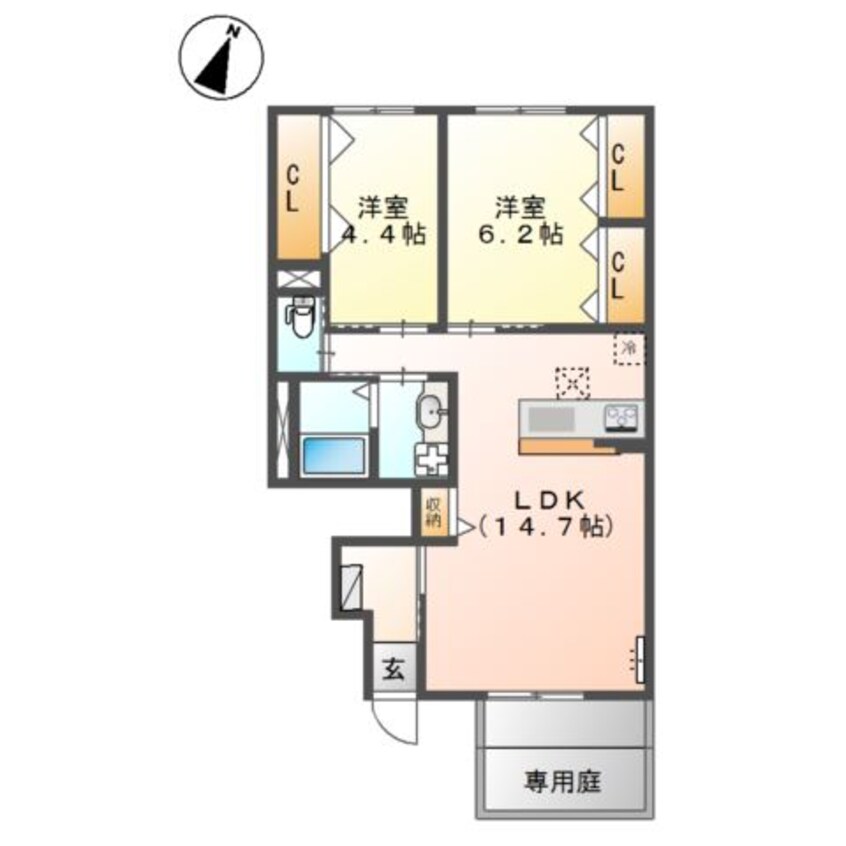 間取図 アルページュ