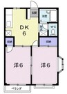 エルディム瀬戸B 2DKの間取り