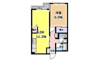 間取図 レジデンス霞