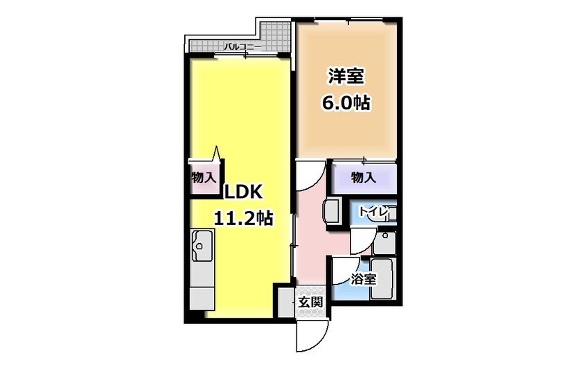 間取図 レジデンス霞