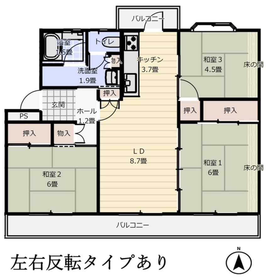 間取図 Alively久松台