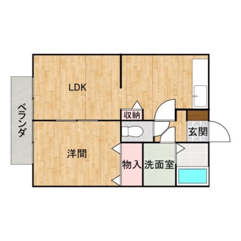 間取図 マロンリッジ