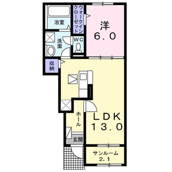 間取図 サンヴァリー２１Ｃ棟