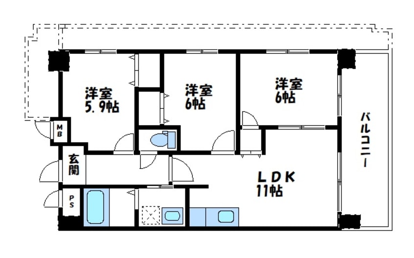 間取図 メゾン八杉