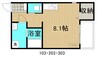 スリーズ霞町 1Rの間取り