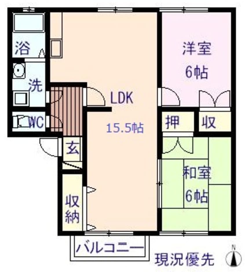 間取図 ベルデュール
