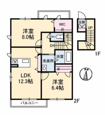 間取図 アンズビレッジC