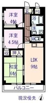 グレースコーエイ 3DKの間取り