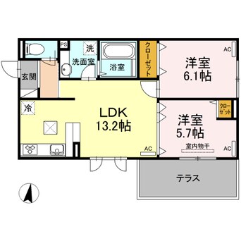 間取図 アンシャンテ