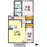 アリエッタ湯野 2LDKの間取り