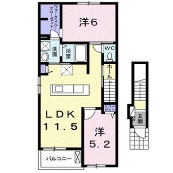 間取図 コンフォートさくらＢ