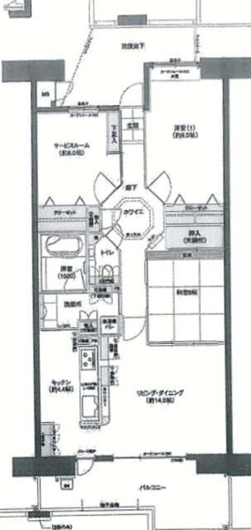 間取図 フローレンス宝町グランドアーク