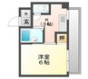 レイクス尾道ビルⅡ 1Kの間取り