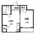 シーアイマンション 1DKの間取り