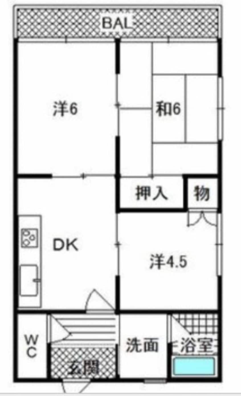 間取図 コーポラスアラキ