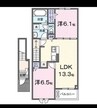 今津町アパート 2LDKの間取り